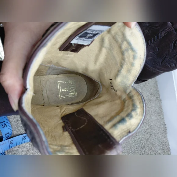 Frye Women Size 8.5B Brown Leather Western Boots - Picture 12 of 13